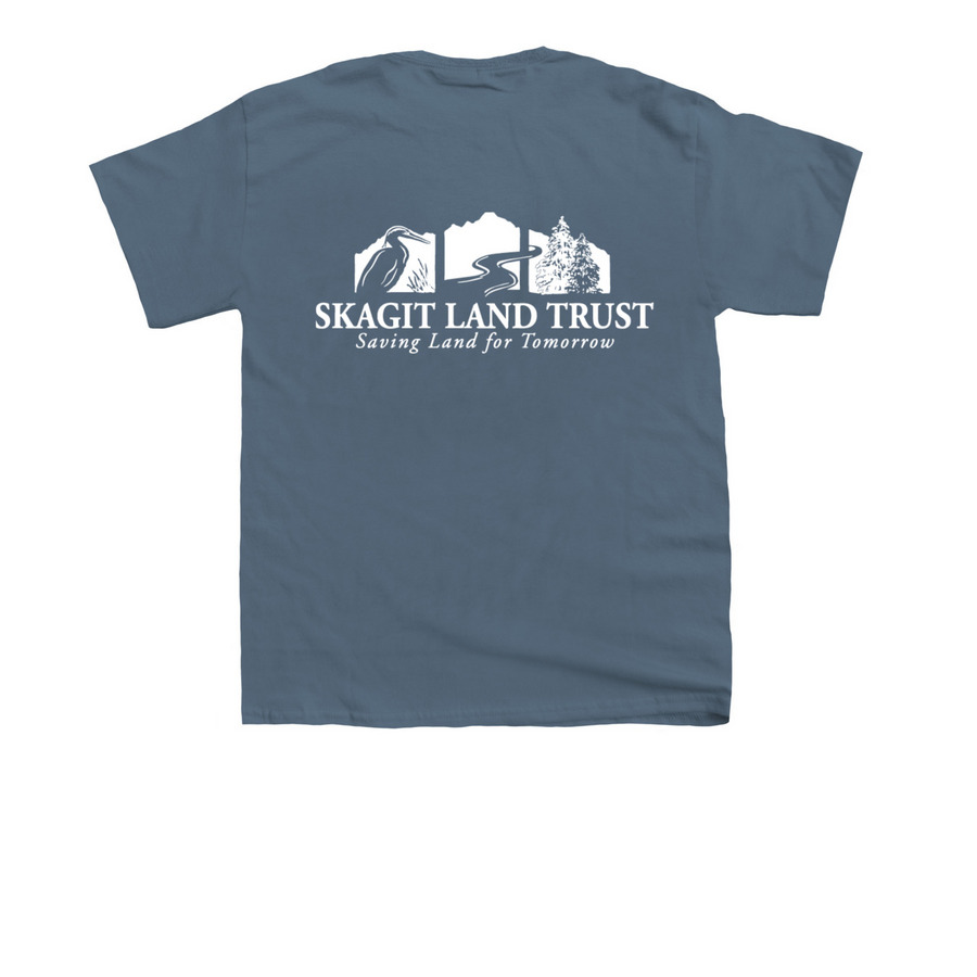 SLT Heron Youth Apparel, a Indigo Youth Unisex Tee (back-view)
