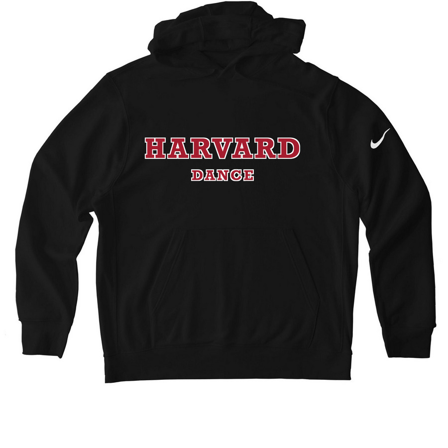 Harvard Dance Black Nike Hoodie, a Black Nike Club Fleece Pullover Hoodie