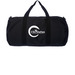 CSLDallas Logo & Motto (Day Tripper Duffel), a Black Day Tripper Duffel Bag (back-view)
