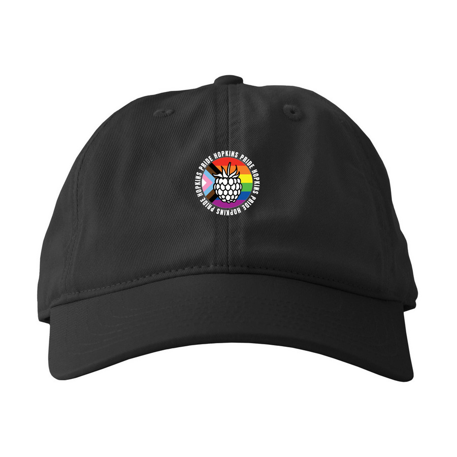 HOPKINS PRIDE HATS, a Black Printed Eco Baseball Cap