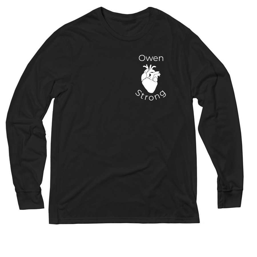 Owen Strong long sleeve w/ Jeremiah 29:11&nbsp;, a Deep Black Allmade Eco Triblend Long Sleeve Tee