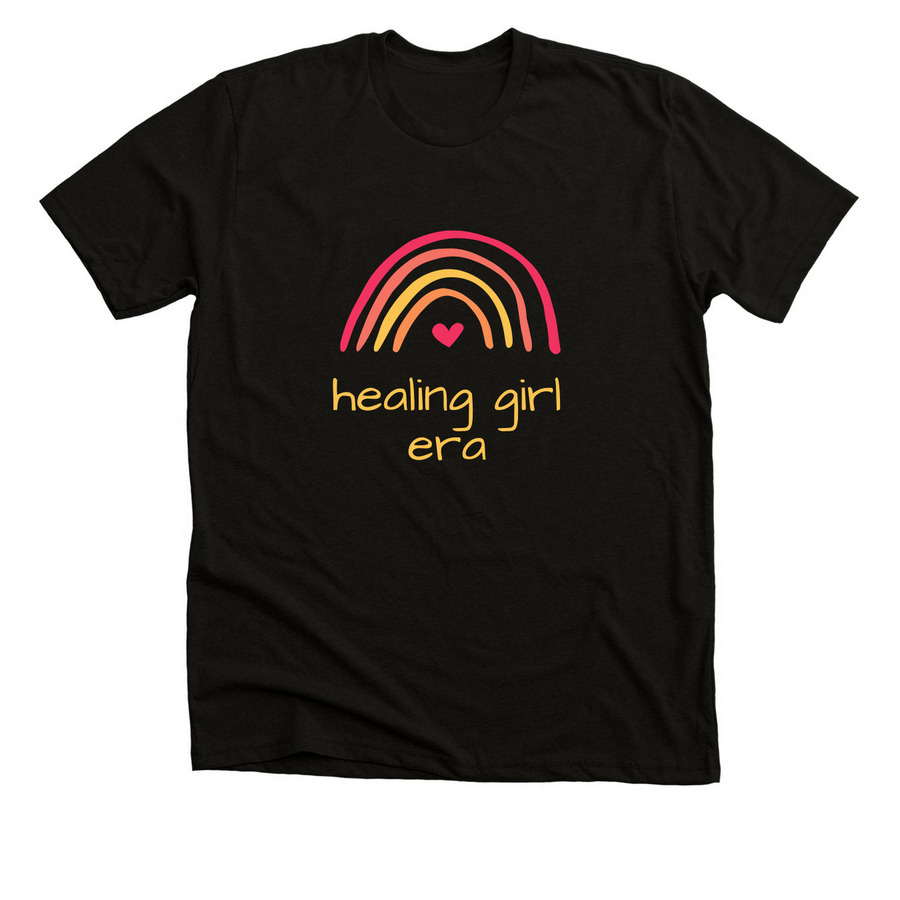 Healing Girl Era, a Solid Black Blend Premium Unisex Tee