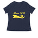 MavenEdD Up Option 1, a Navy Women's Relaxed V-Neck Tee