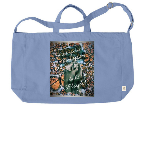 Prayers Butterflies Tote Bag, a Elemental Blue Reclaimist G2G Tote Bag