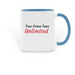 TCFU 2026, a Light Blue Two-Tone Ceramic Mug
