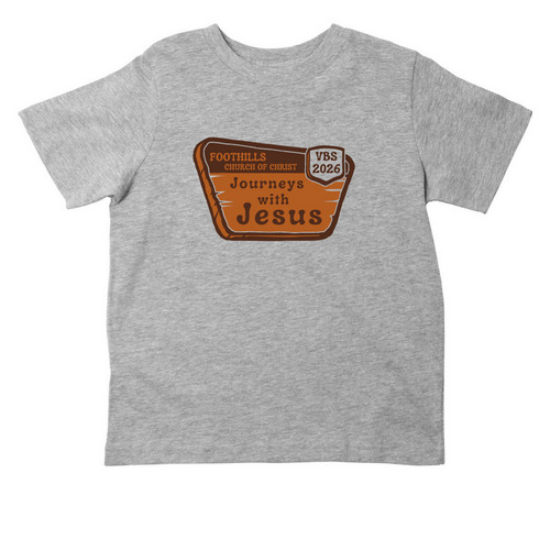 Foothills VBS 2026 Toddler, a Heather Toddler Tee