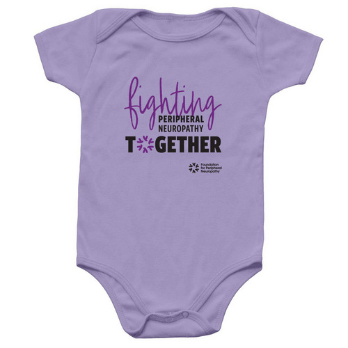 Fighting Peripheral Neuropathy - Onesie, a Lavender Infant Onesie