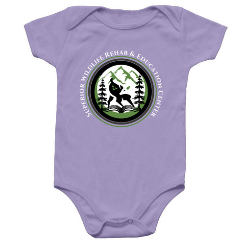 SWREC Spring '26 Fawn Merch, a Lavender Infant Onesie
