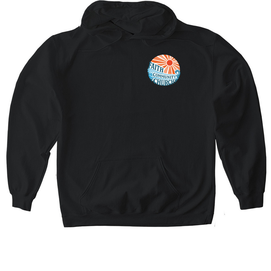 Faith Sunrise Sweatshirt, a Black Gildan Softstyle Pullover Hoodie