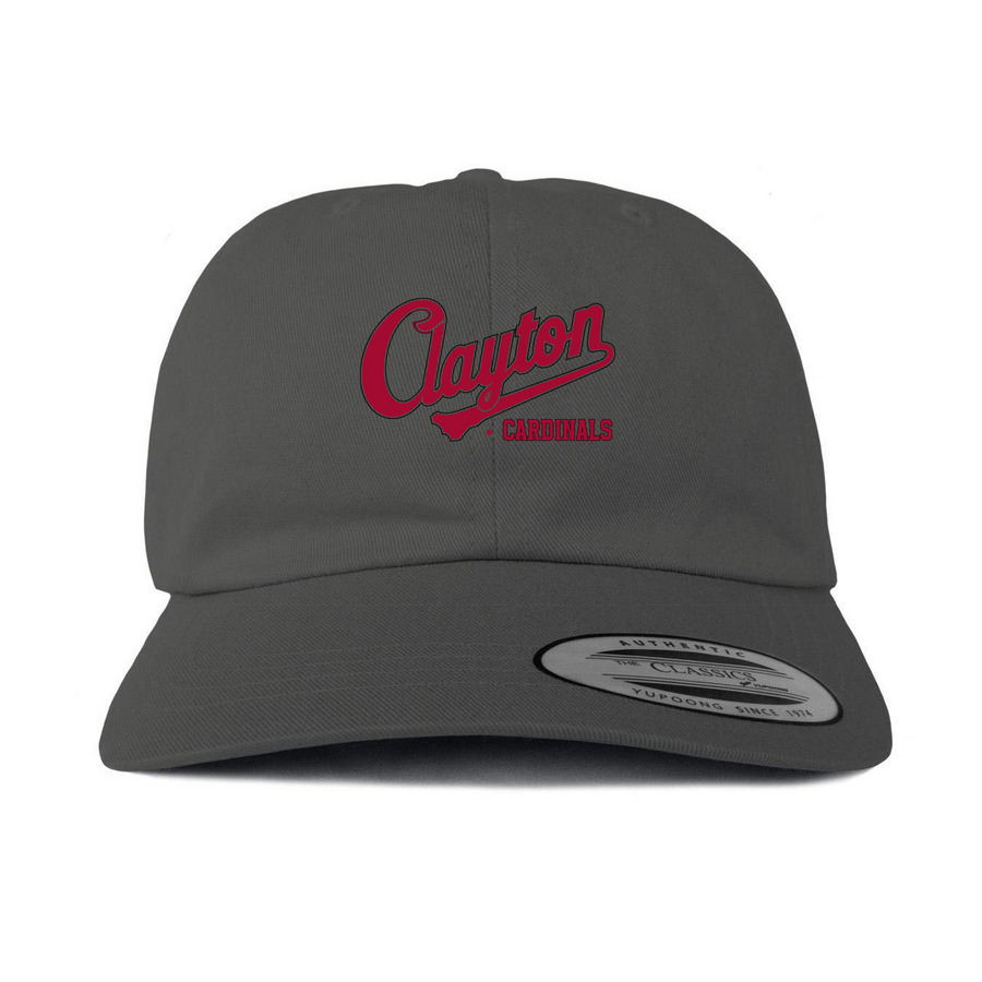 Vintage Baseball Hat, a Dark Gray Printed Classic Baseball Cap