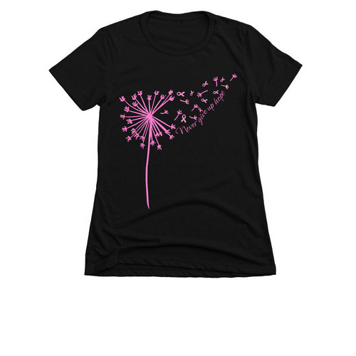 Dandelion Tee&nbsp;, a Black Women's Slim Fit Tee