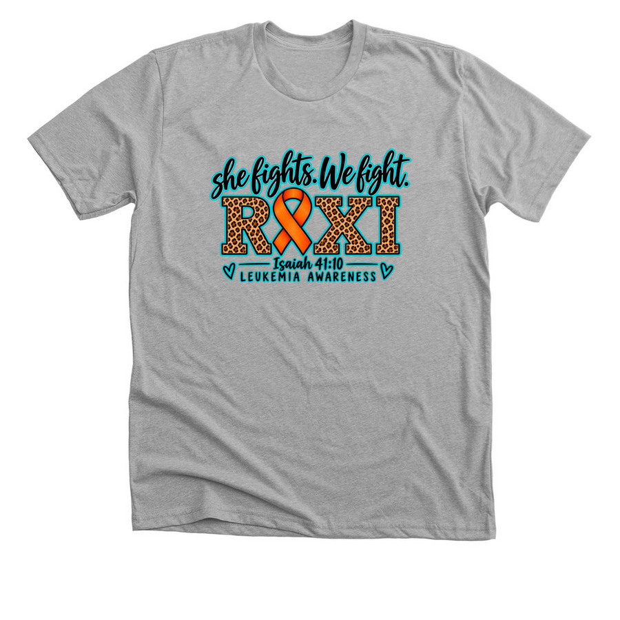 FIGHT for Roxi&nbsp;, a Athletic Heather Premium Unisex Tee