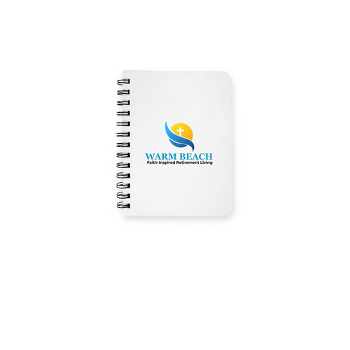 Warm Beach Faith & Joy Notebook, a White Spiral Notebook