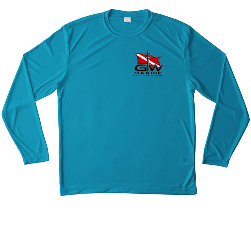 8 hands are better than 1, a Atomic Blue Unisex Performance Long Sleeve Tee