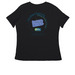 ASPMN 2026, a Black Women's Relaxed V-Neck Tee (back-view)