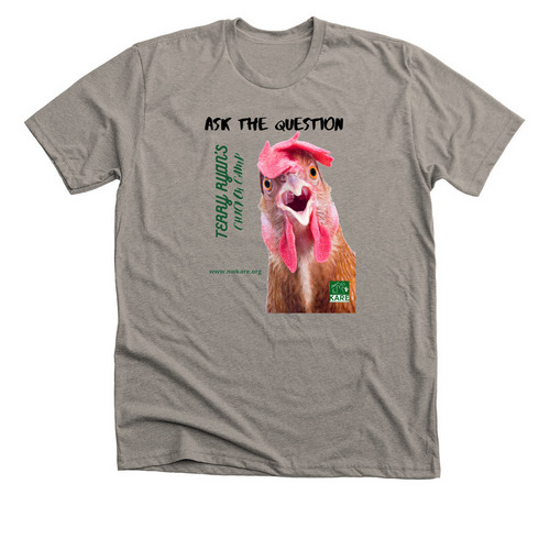 Terry says ask the question, a Heather Stone Premium Unisex Tee