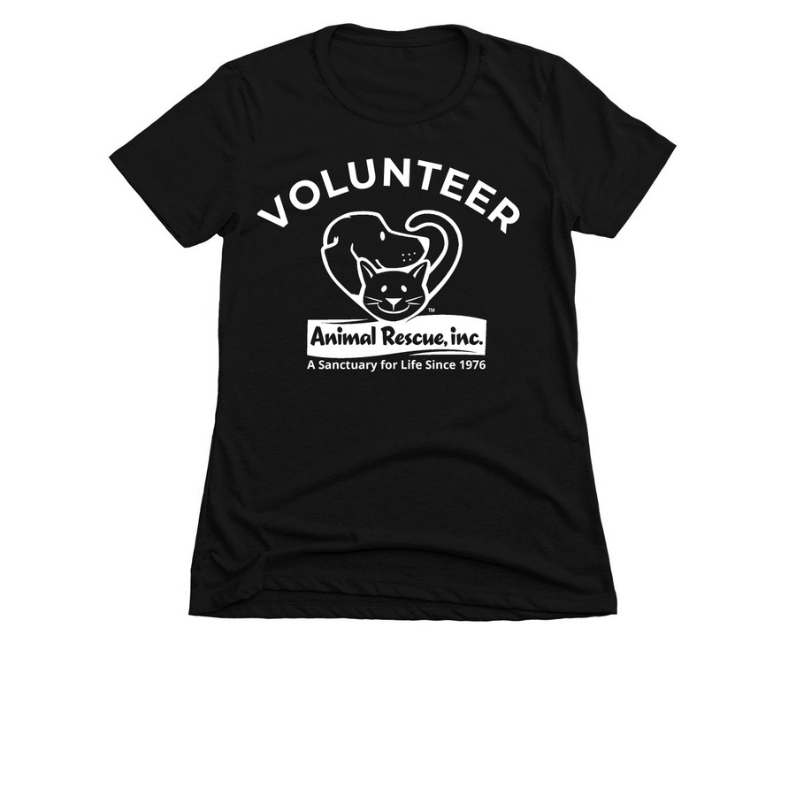ARI Volunteer T-Shirts, a Black Women's Slim Fit Tee