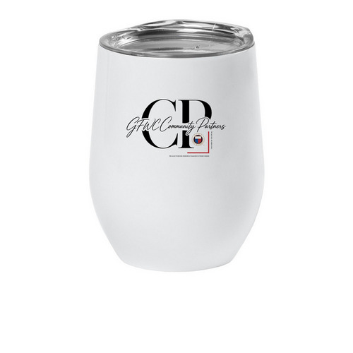GFWC Community Partners | Wine Tumblers, a White Insulated Wine Cup