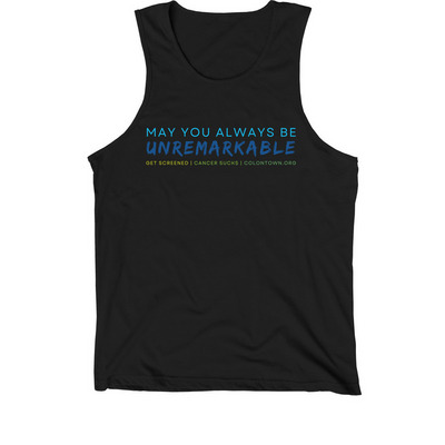 "Unremarkable", a Black Premium Cotton Tank