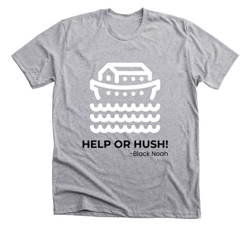 HELP OR HUSH!, a Athletic Heather Premium Unisex Tee