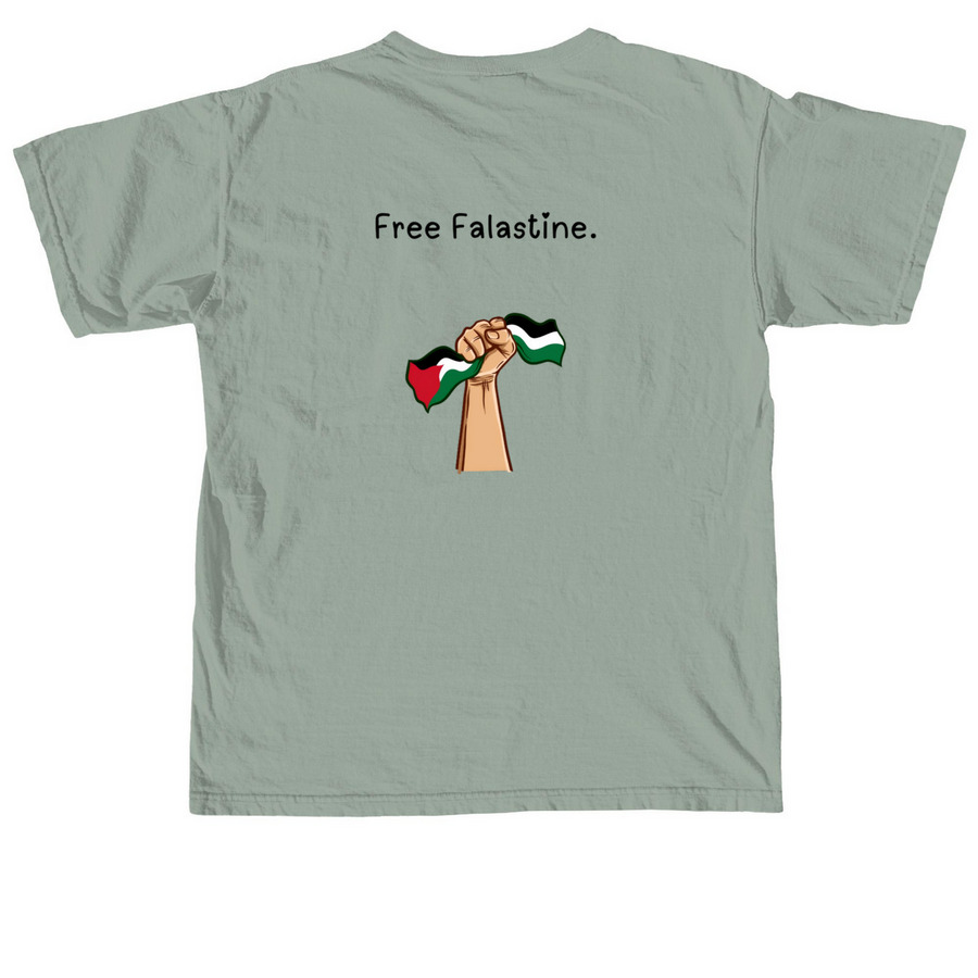 We do this for Love.&nbsp;, a Bay Comfort Colors Unisex Tee (back-view)