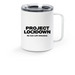 Project Lockdown, a White Stainless Steel Travel Mug