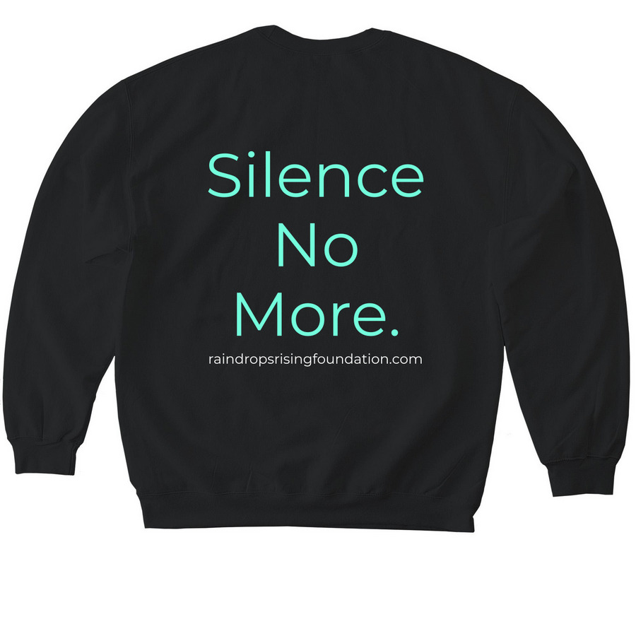 RRF, a Black Softstyle Crewneck Sweatshirt (back-view)