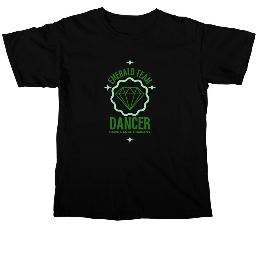 Emerald Team 26, a Black Comfort Colors Unisex Tee