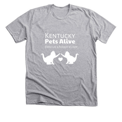 Merchandise that saves lives, a Athletic Heather Premium Unisex Tee