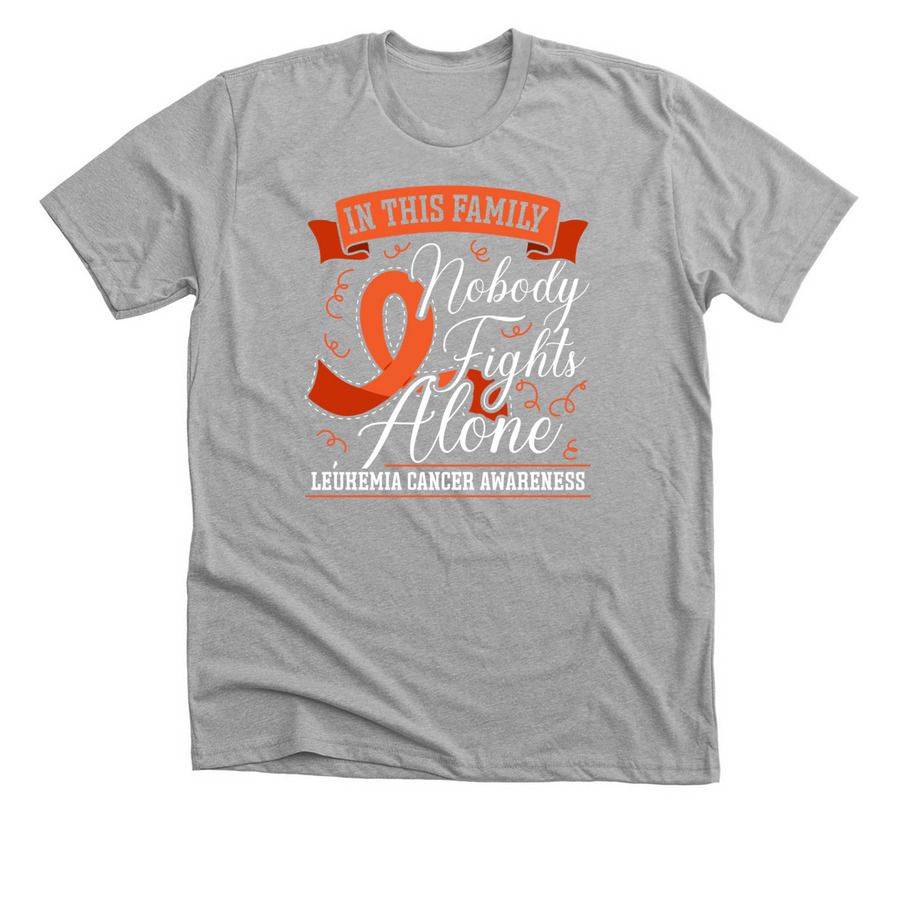 Together, We Can Help Lori Focus on Healing., a Athletic Heather Premium Unisex Tee
