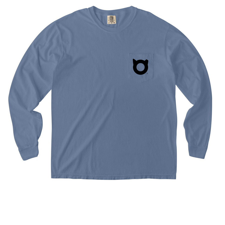 TNR Pocket Tee, a Blue Jean Comfort Colors Long Sleeve Pocket Tee