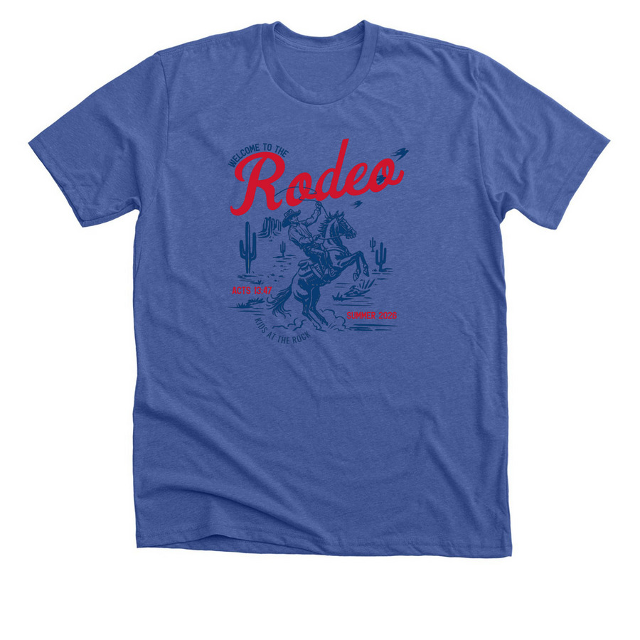 KIDS CAMP 2026, a Solid True Royal Premium Unisex Tee