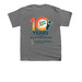 All In For Autism 2024, a Charcoal Youth Unisex Tee (back-view)