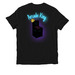 Arcade KING!!, a Deep Black Allmade Organic Cotton Unisex Tee (back-view)