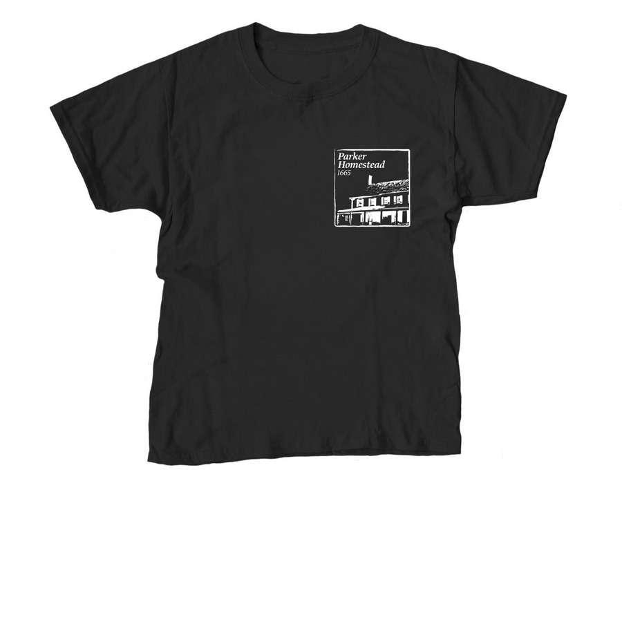 Parker Homestead Dark Apparel Line, a Black Youth Unisex Tee