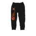 Part of the Halloween merch, a Black Midweight Fleece Joggers (back-view)