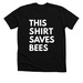 This shirt saves bees.&nbsp;, a Solid Black Blend Premium Unisex Tee