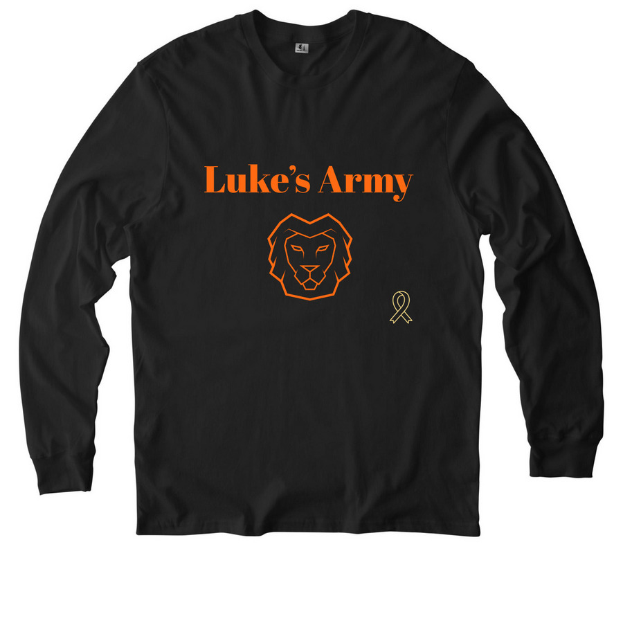 Luke?s Army: Stand Strong, Fight Together, a Deep Black Allmade Organic Cotton Long Sleeve Tee