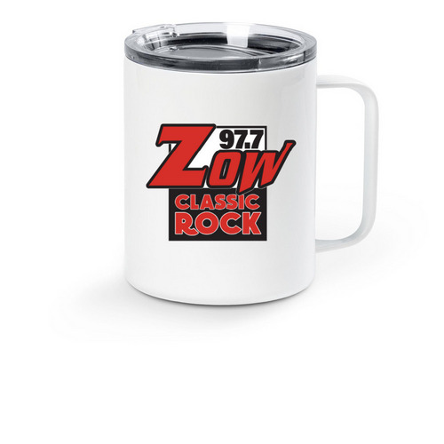 Travel Coffee Mug, a White Stainless Steel Travel Mug