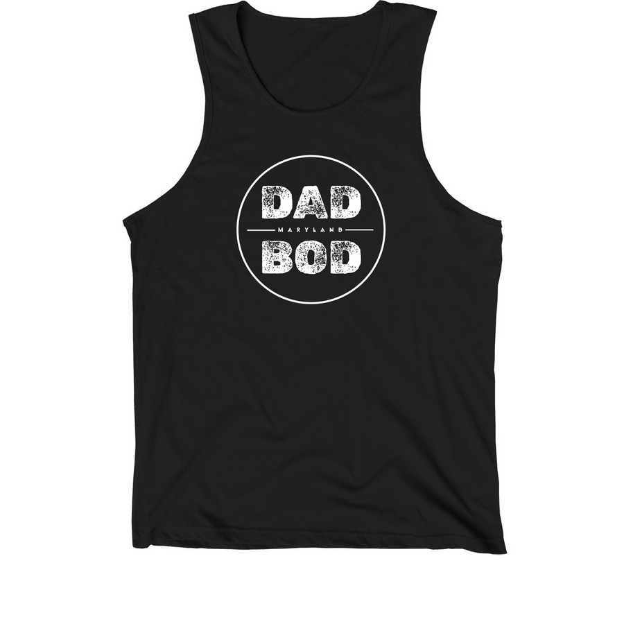 Dad Bod Classic - Tank Tops, a Black Premium Cotton Tank