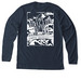 True North Dog Training - Light&nbsp;, a Heather Midnight Navy Premium Long Sleeve Tee (back-view)