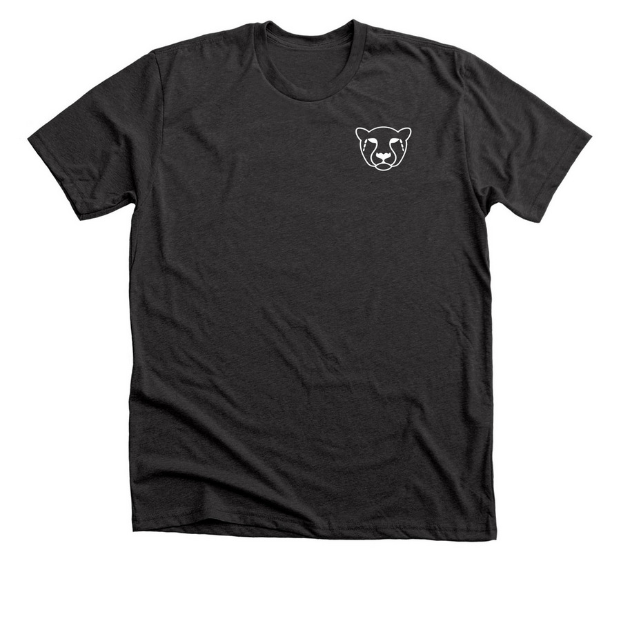 Every. Cheetah. Counts., a Dark Grey Heather Premium Unisex Tee