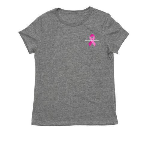 Breast Cancer Awareness 2026, a Aluminum Grey Allmade Eco Triblend Women?s Tee
