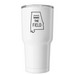 Shake the Field, a White Insulated Tumbler