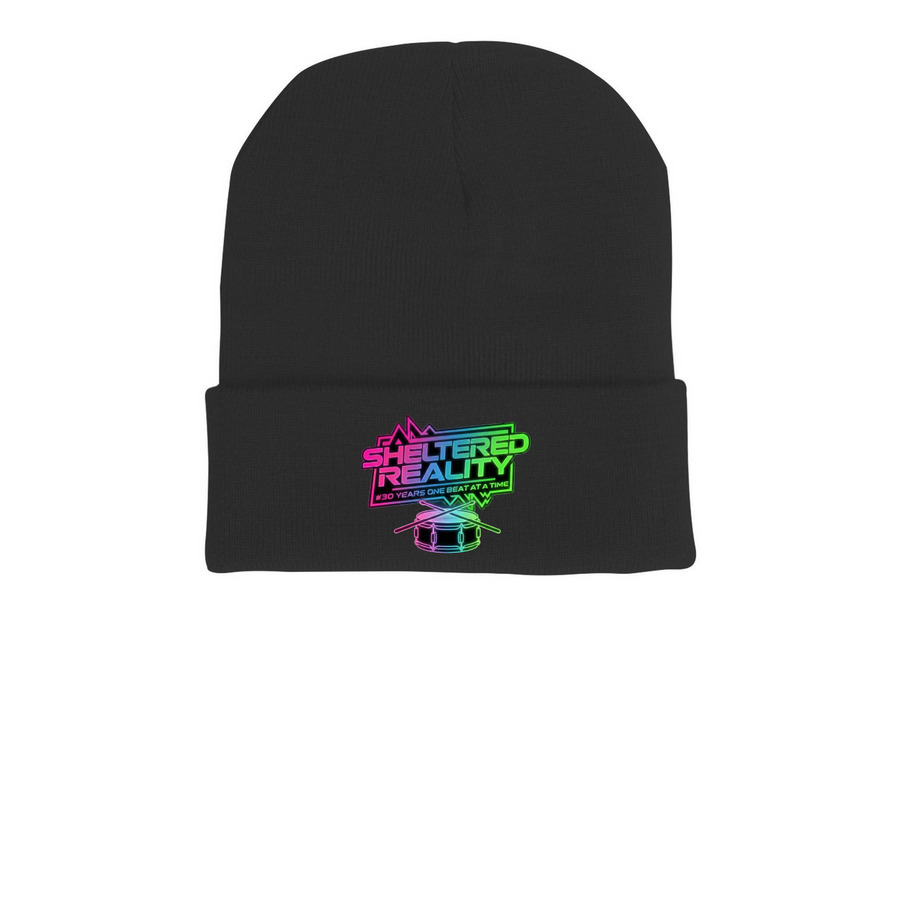 30th Anniversary Beanie&nbsp;, a Black Printed Cuffed Beanie