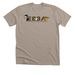 E-B-B-A Edition - Brown Text, a Heather Stone Premium Unisex Tee