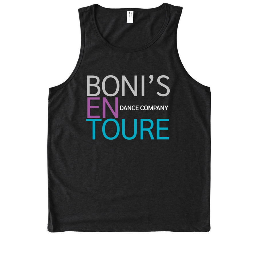 Boni's En Toure Logo Apparel - En Toure Only, a Deep Black Allmade Eco Triblend Tank