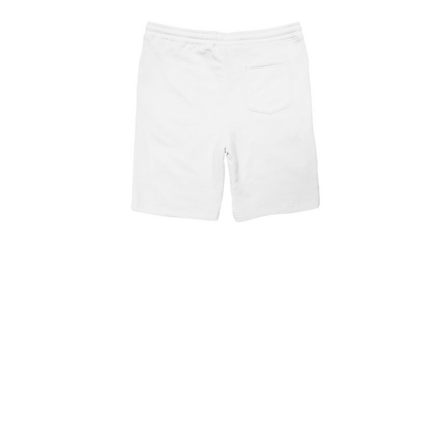 Wild Hornets Softstrike Fleece Shorts, a White Midweight Fleece Shorts (back-view)