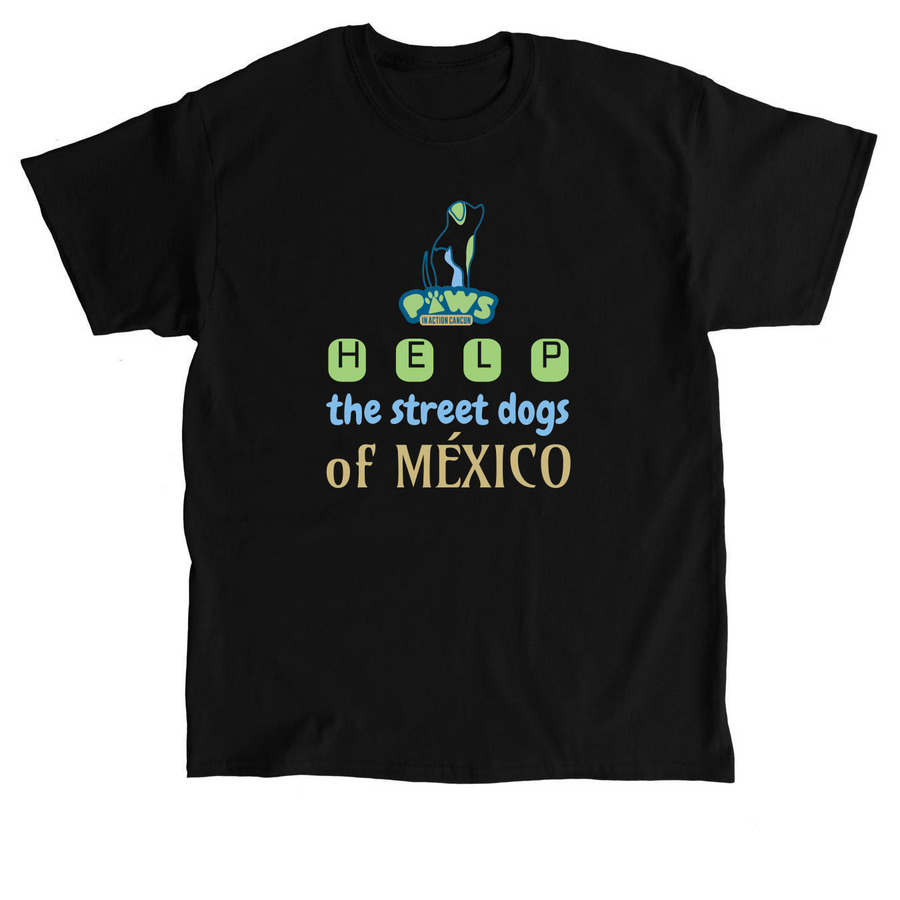 Paws in Action&nbsp;Canc?n, a Black Classic Unisex Tee