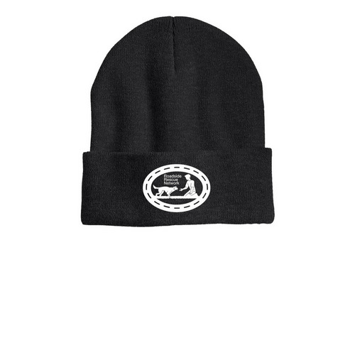 Beanie, a Heather Charcoal Printed Cuffed Beanie